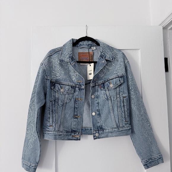 levi’s shrunken 90s rhinestone jacket - Picture 4 of 8